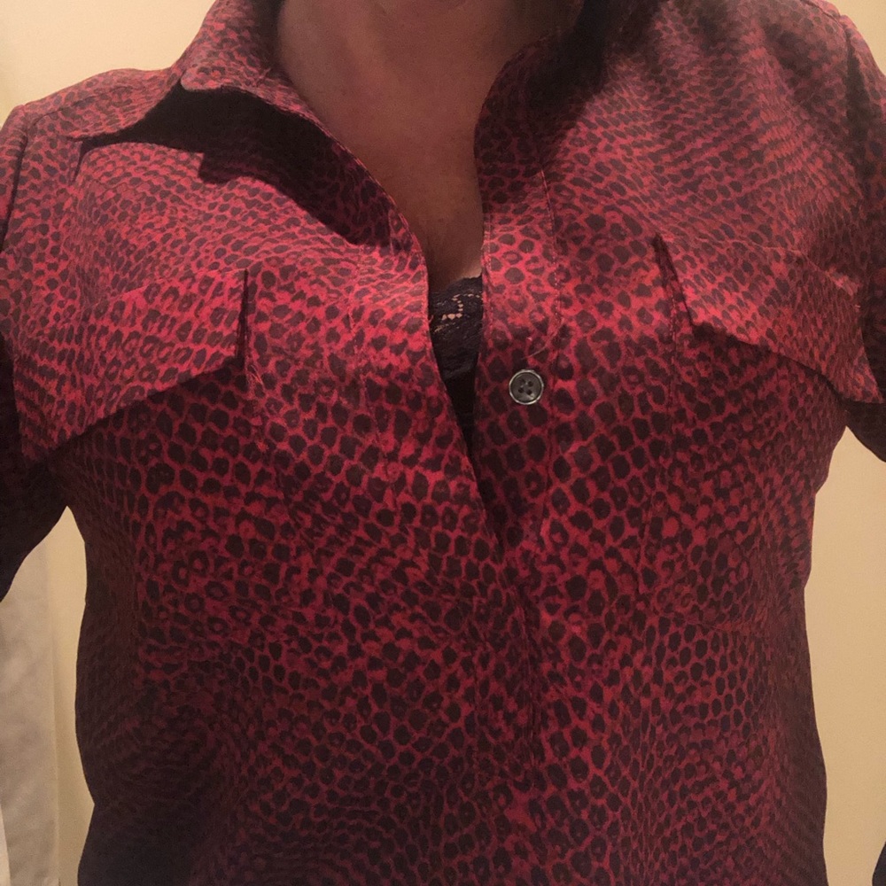 Red python blouse - Picture 2 of 7